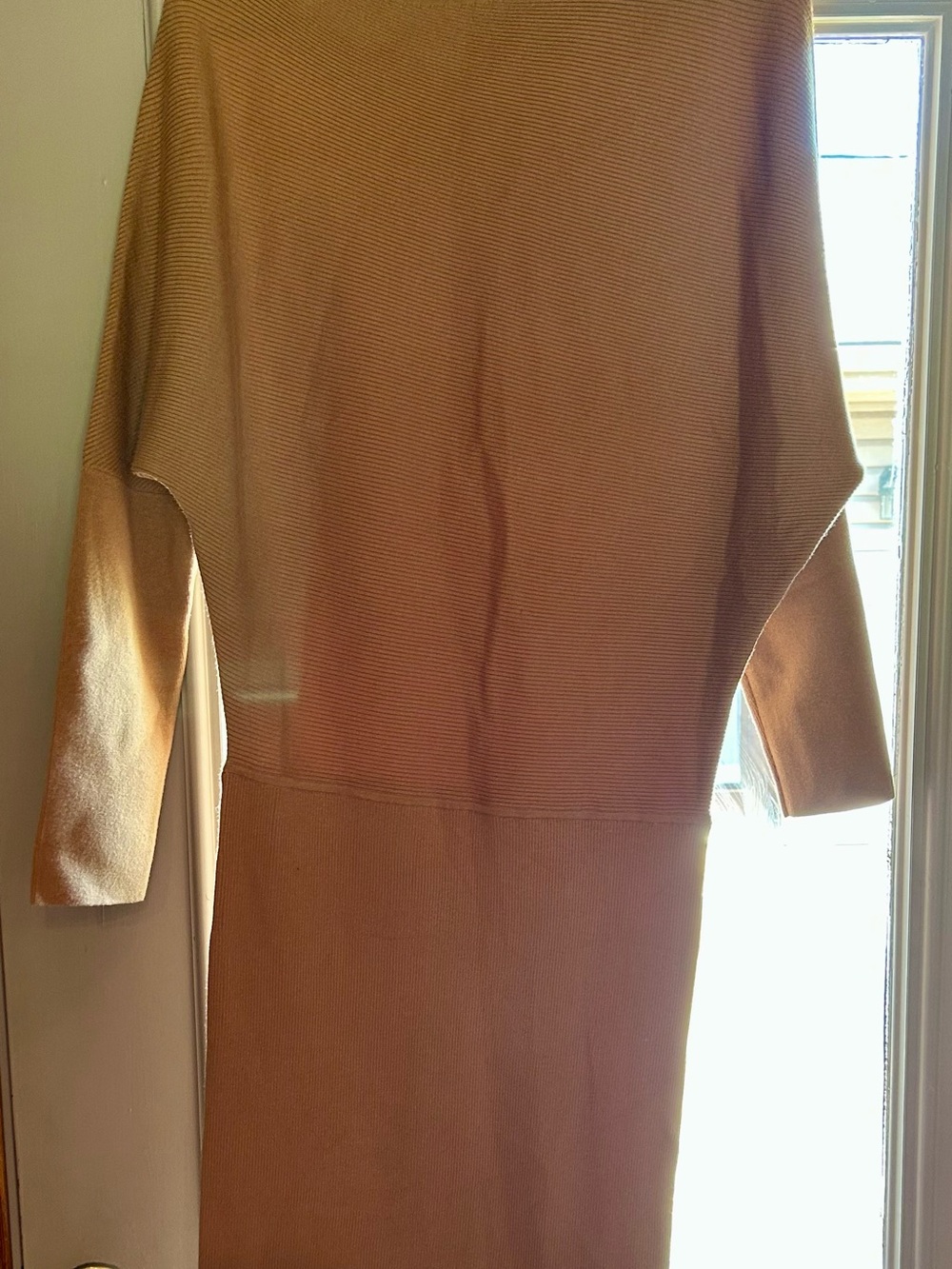 Banana Republic Camel Long Sleeve Knit Dress